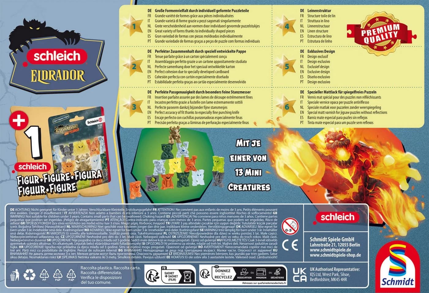 Schmidt Spiele Puzzle Schleich Eldrador Kampf der Welten 200 Teile - Bild 3