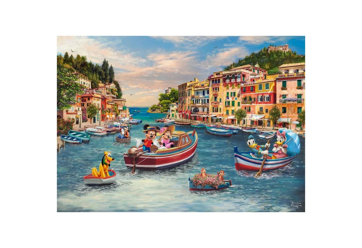 Schmidt Spiele Puzzle Thomas Kinkade Disney Mickey Minnie 1000 Teile