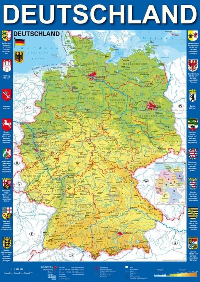 Schmidt Spiele Puzzle Deutschlandkarte 1000 Teile