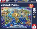 Schmidt Spiele Puzzle Entdecke unsere Welt 1000 Teile Bunt Bild 2
