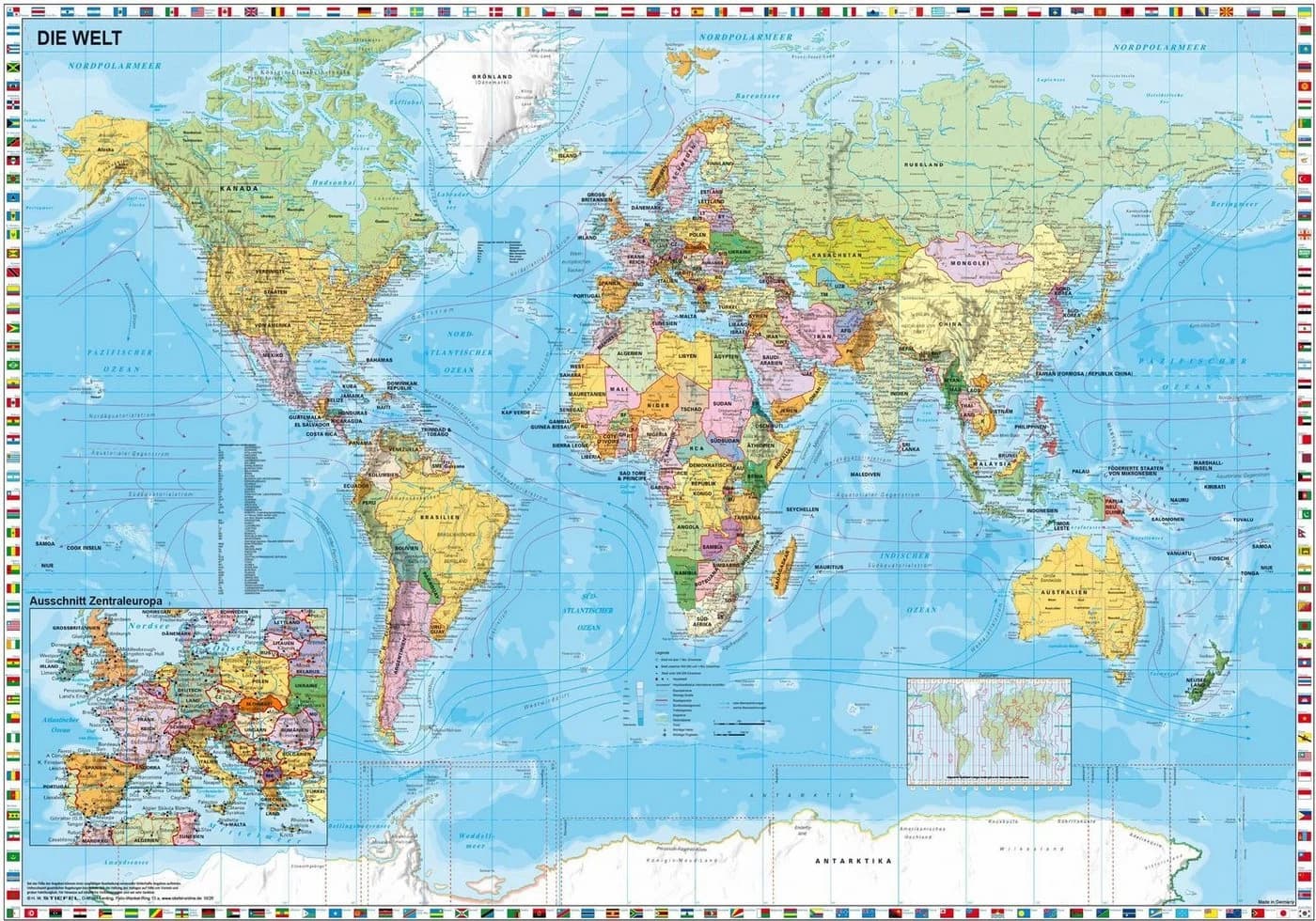 Schmidt Spiele Puzzle Die Welt 1500 Teile Bunt
