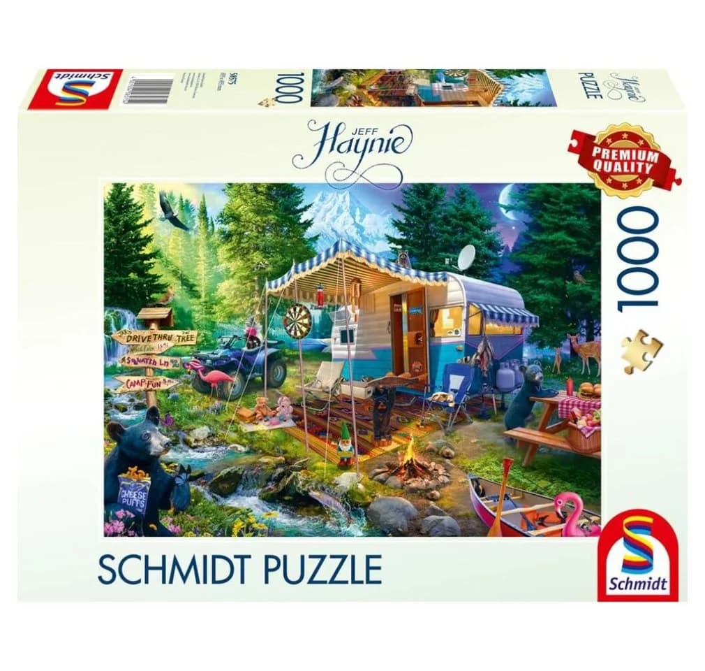 Schmidt Spiele Puzzle 1000 Teile Jeff Haynie Mit dem Caravan in den Bergen