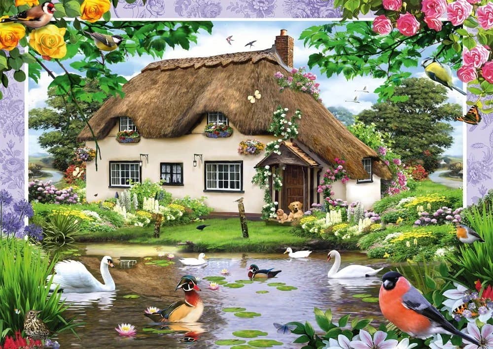 Schmidt Spiele Puzzle Romantisches Landhaus 500 Teile Premium