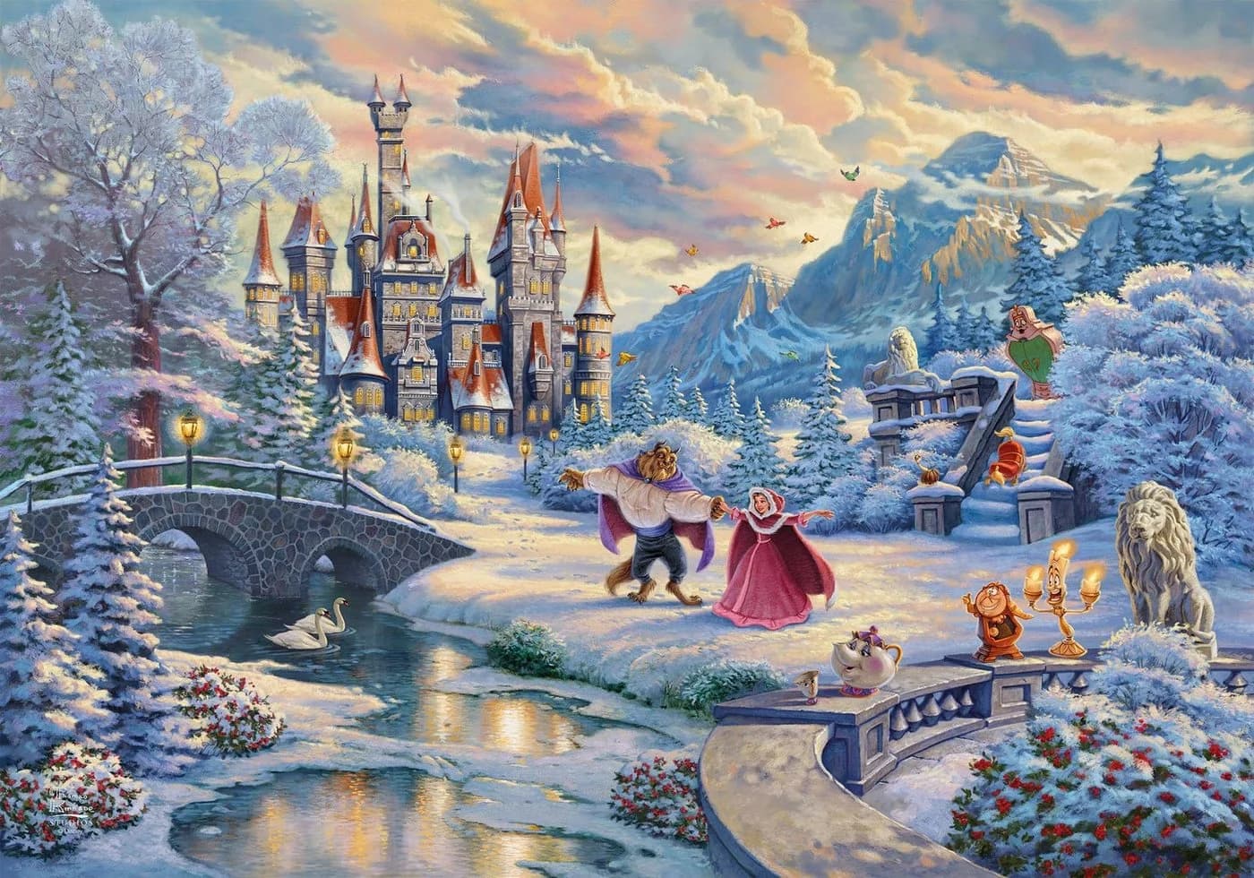 Schmidt Spiele Puzzle Disney Die Schöne und das Biest 1000 Teile