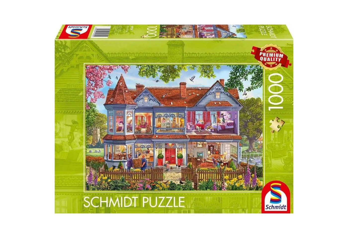 Schmidt Spiele Puzzle 1000 Teile Haus im Frühling - Bild 4
