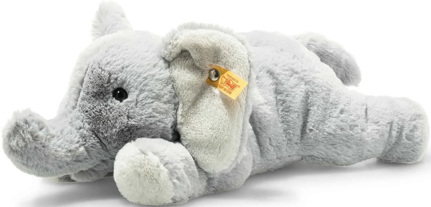 Steiff Elefant Elna 28 cm Kuscheltier Hellgrau Plüsch - Bild 2