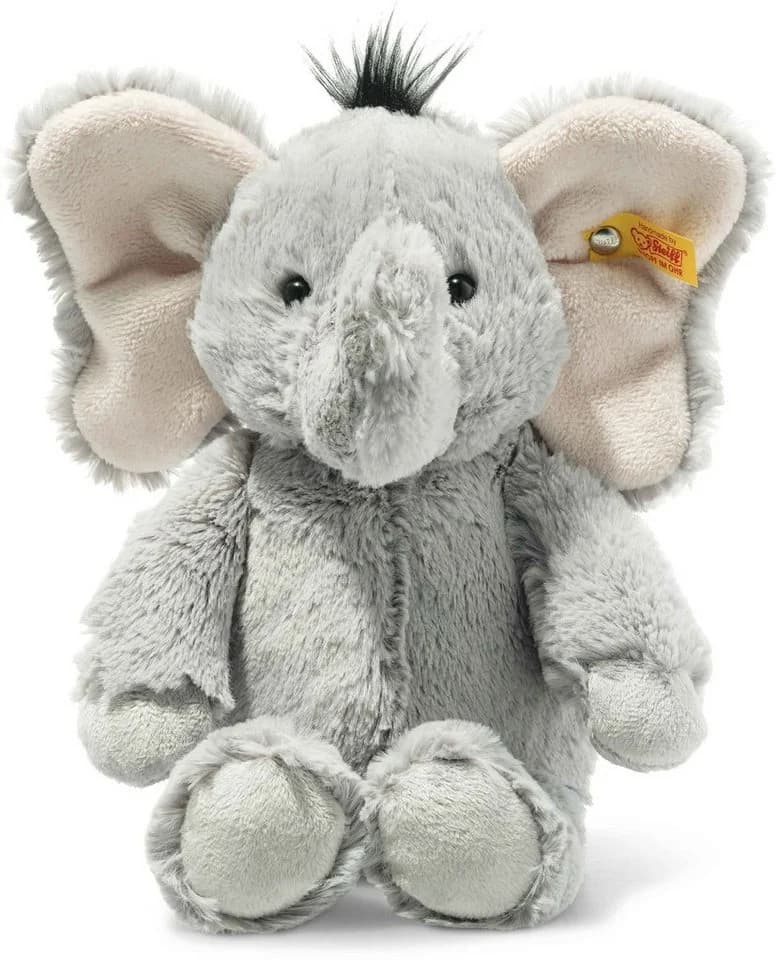 Steiff Kuscheltier Soft Cuddly Friends Ella Elefant Schwarz Grau Rosa