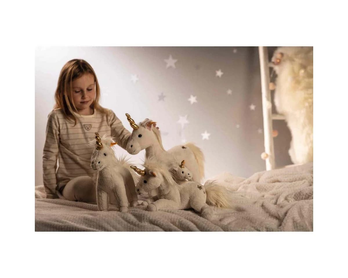 Steiff Kuscheltier Einhorn Unica Weiß 27cm Soft Cuddly Friends - Bild 3