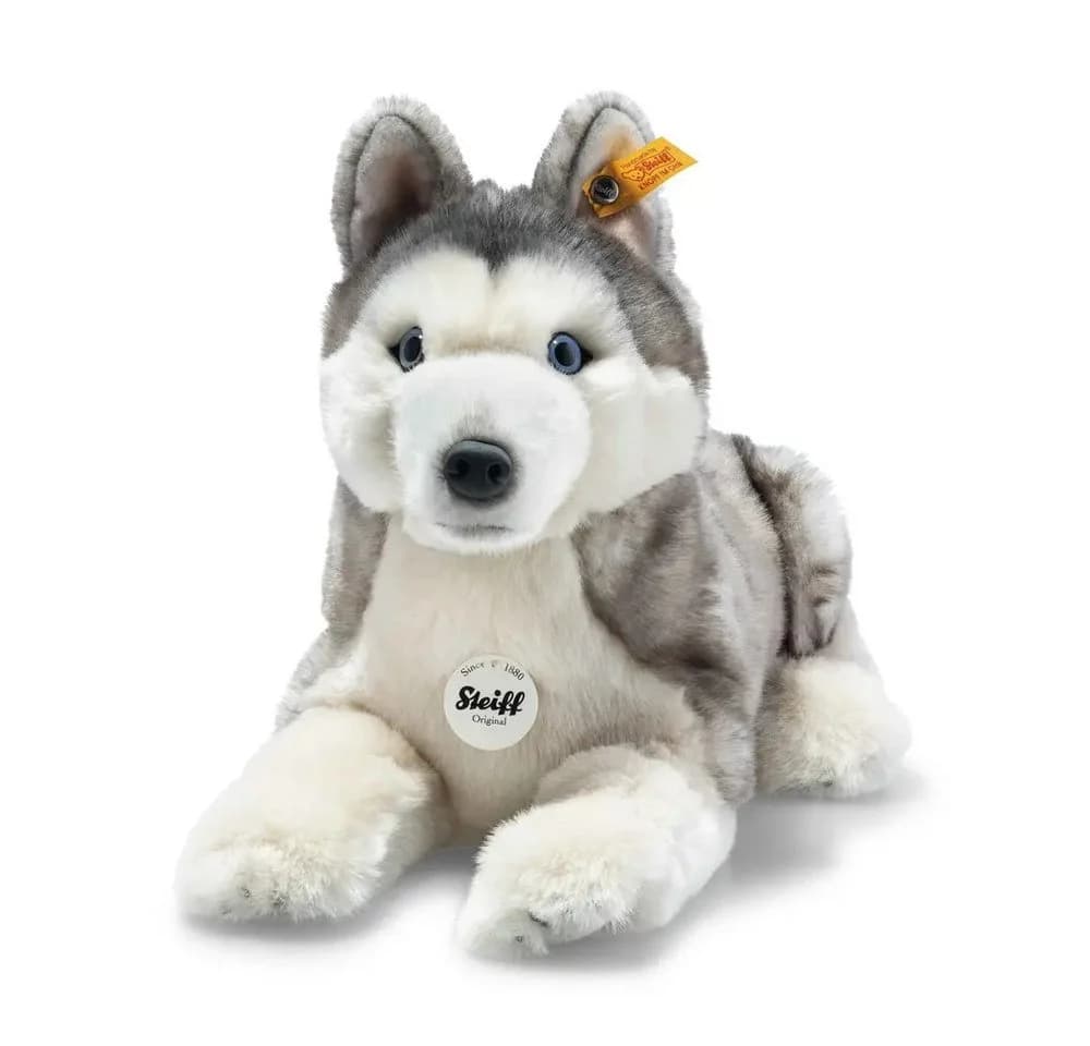 Steiff Kuscheltier Bernie Husky 33 cm grau/weiß