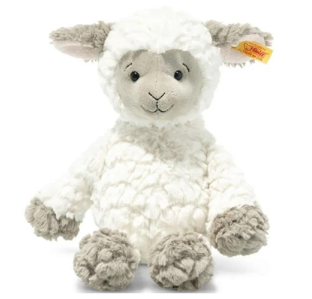 Steiff Lamm Lita 30 cm Weiß-Braun-Grau Plüsch Kuscheltier
