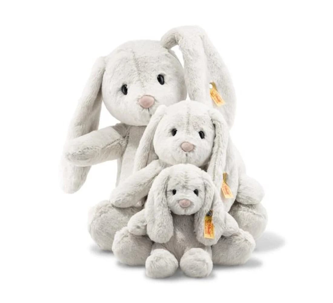 Steiff Kuscheltier Hase Hoppie 18 cm Grau Soft Cuddly Friends