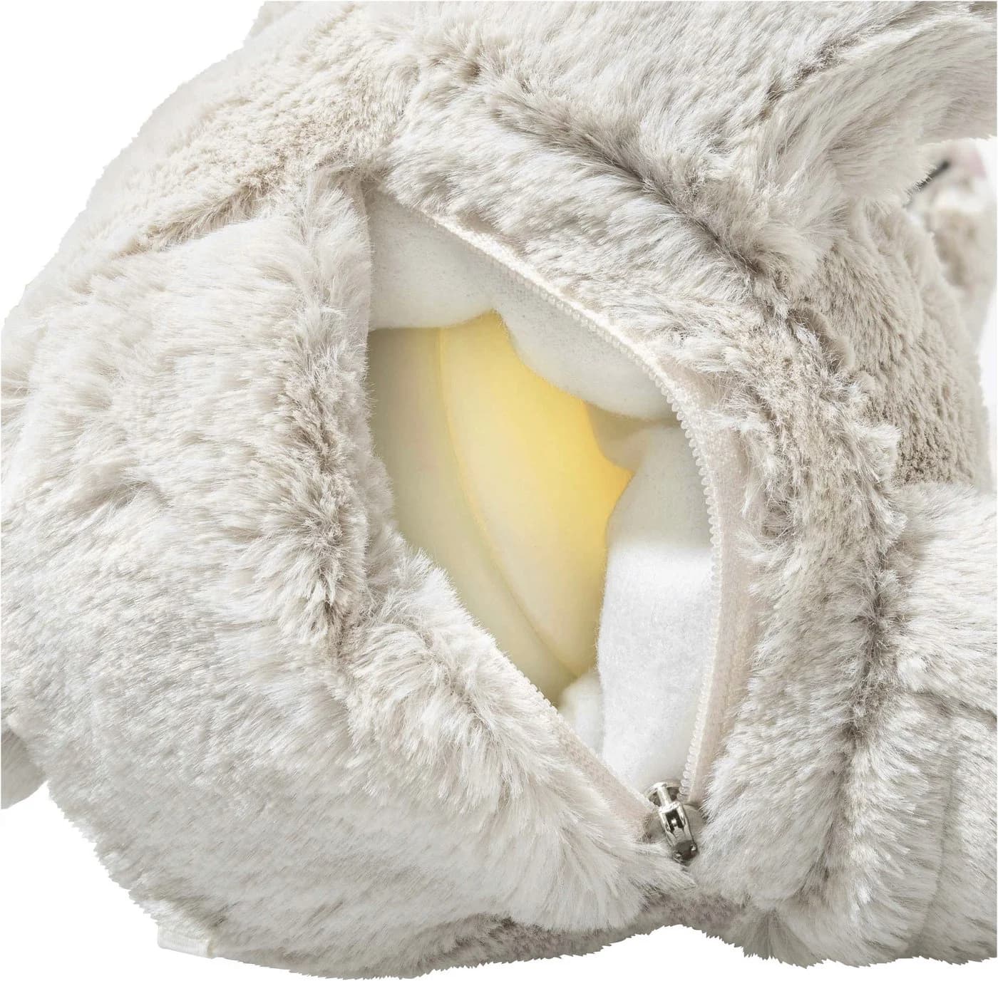 Steiff Nachtlicht Hoppie Hase 28 cm hellgrau mit warmweißem Licht