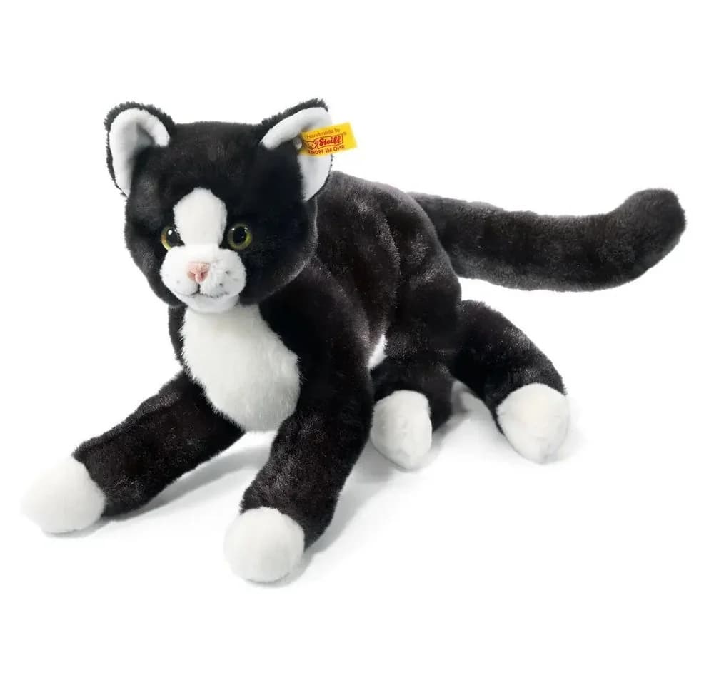 Steiff Kuscheltier Katze Mimmi 30 cm Schwarz-Weiß