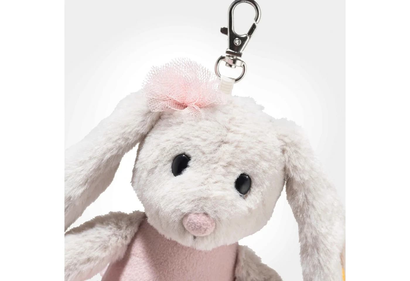 Steiff Kuscheltier Friends Anhänger Hoppie Ballethase Grau/Rosa Ballett - Bild 3