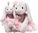 Steiff Kuscheltier Friends Anhänger Hoppie Ballethase Grau/Rosa Ballett Bild 4