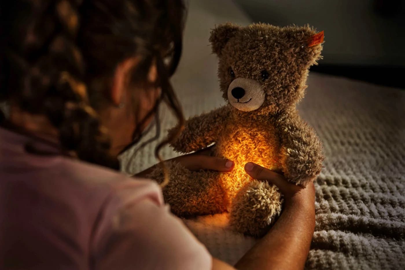 Steiff Nachtlicht Teddybär Caspar 28 cm hellbraun - Bild 5