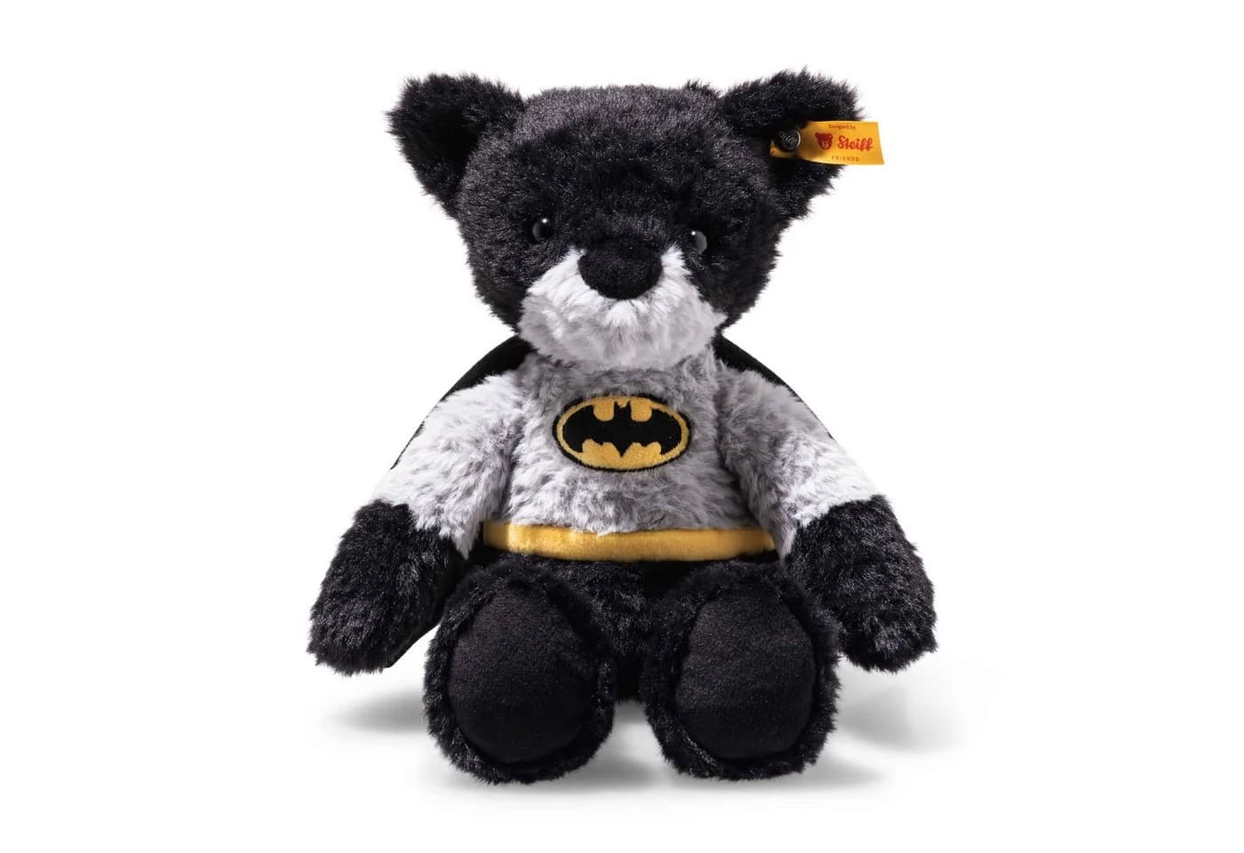 Steiff Teddybär Batman 29 cm Schwarz/Grau/Gelb Plüsch - Bild 2
