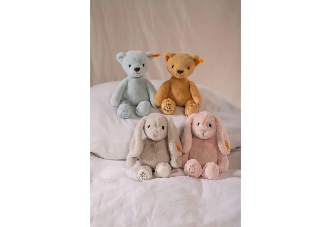 Steiff Kuscheltier Soft Cuddly Friends My First Teddybär Hellblau 26 cm