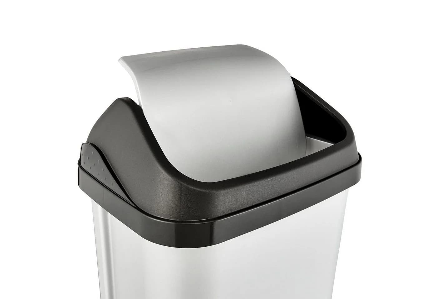 keeeper Mülleimer 25L mit Schwenkdeckel Silber - Bild 5