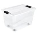 keeeper Aufbewahrungsbox Konrad mit Rollen 52 L Transparent Bild 2
