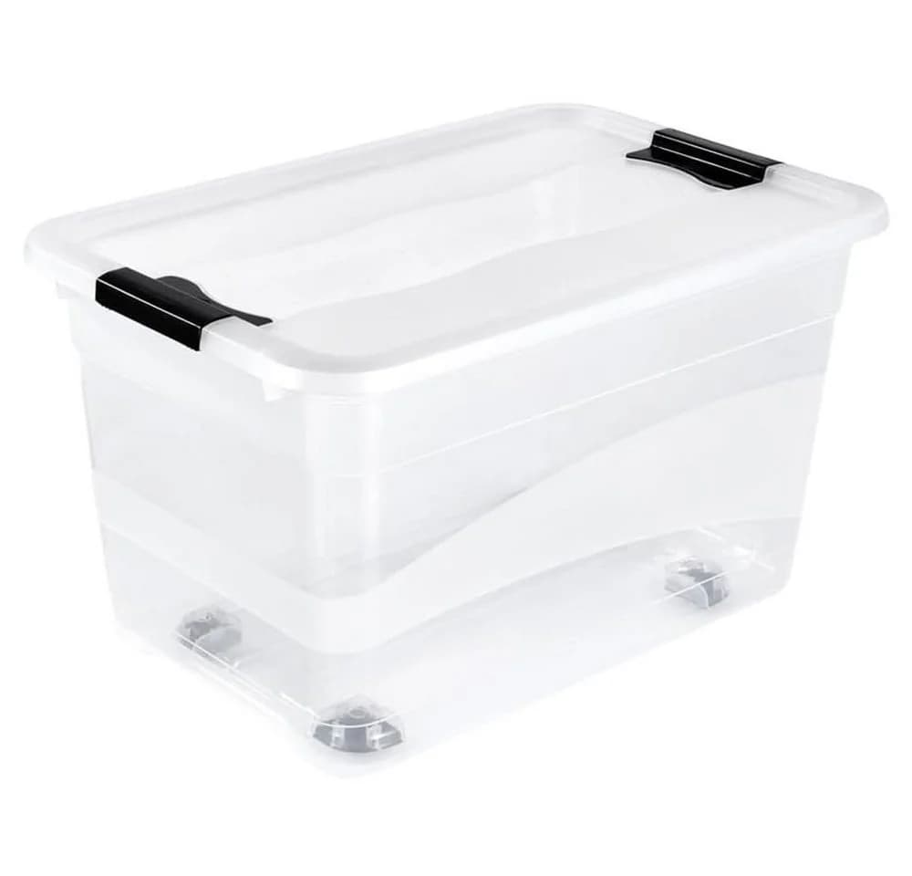 keeeper Aufbewahrungsbox Konrad mit Rollen 52 L Transparent - Bild 2