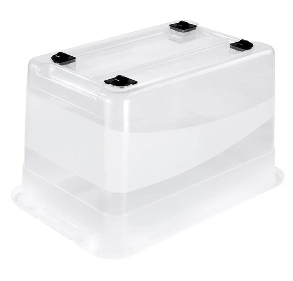 keeeper Aufbewahrungsbox Konrad mit Rollen 52 L Transparent - Bild 4