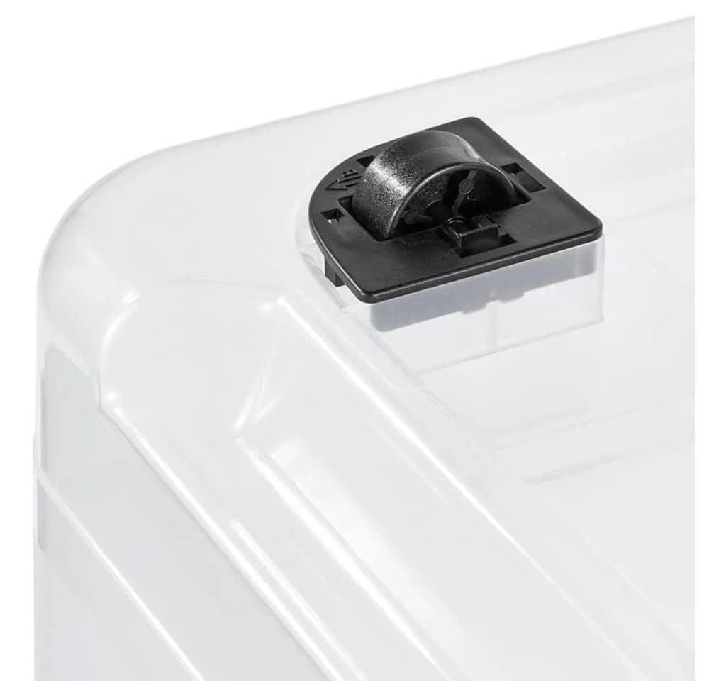 keeeper Aufbewahrungsbox Konrad mit Rollen 52 L Transparent - Bild 5