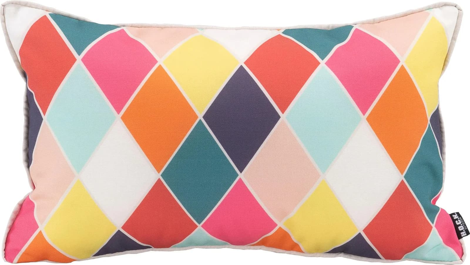 Dekokissen H.O.C.K. Diamond Bunt Geometrisches Rautenmuster