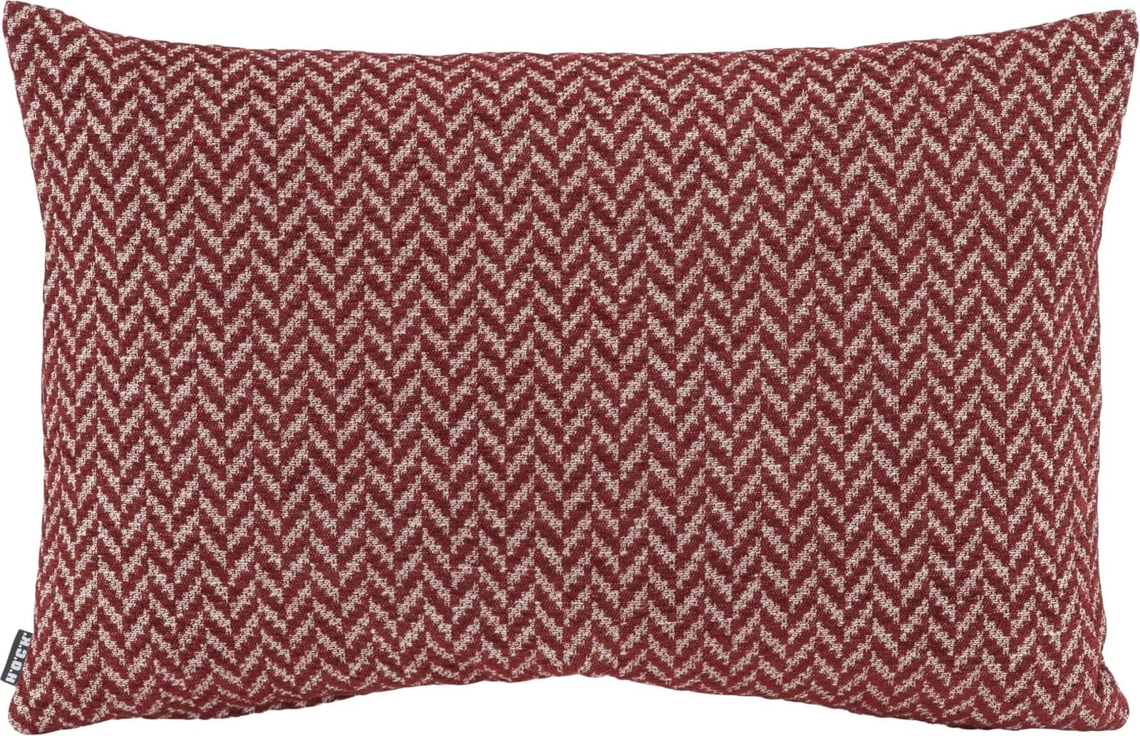 H.O.C.K. Dekokissen Zircono Bordeaux-Rot Zick-Zack Muster