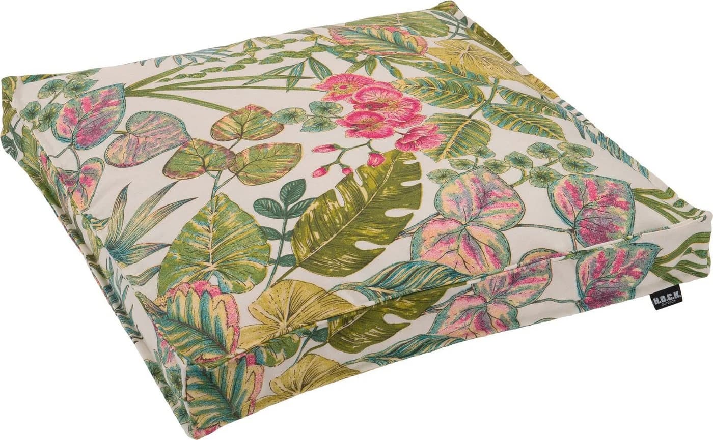 H.O.C.K. Sitzkissen Eliza-Bouquet Outdoor Grün Rosa Geblümt - Bild 2