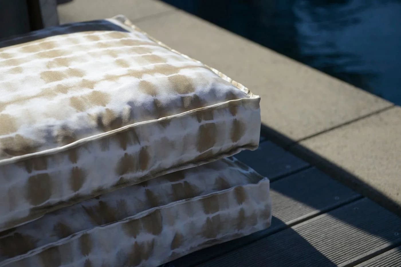 H.O.C.K. Palettenkissen Badu Batik Outdoor Beige Gemustert - Bild 3