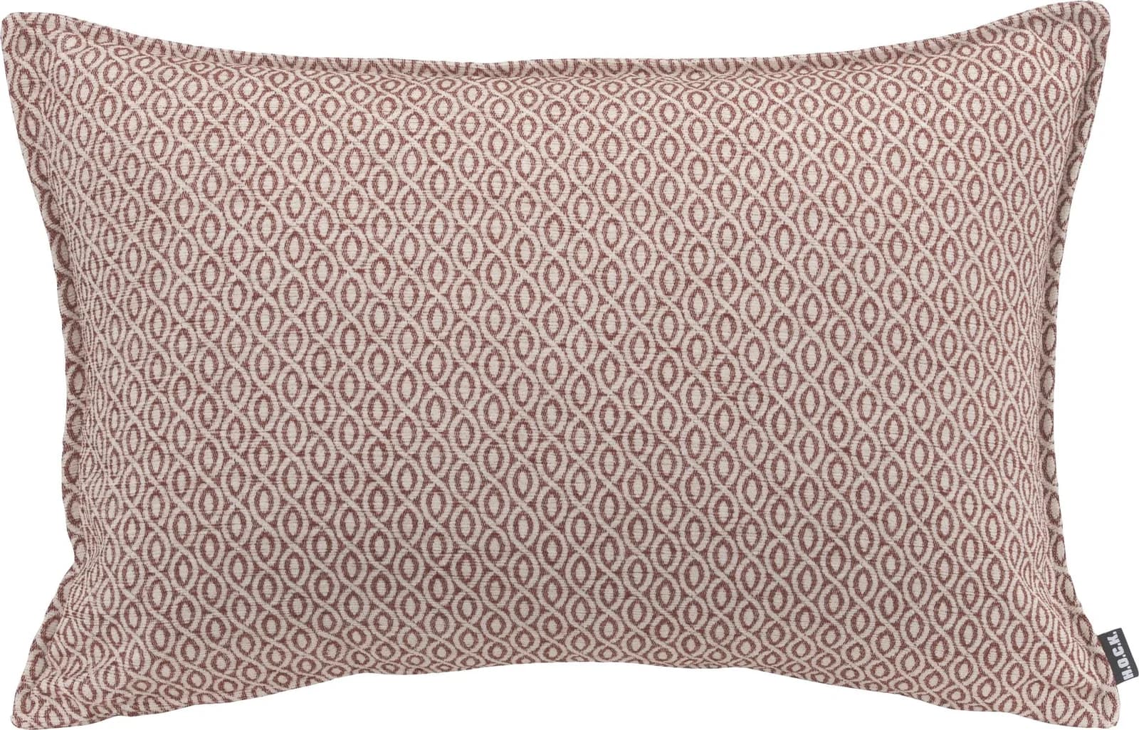Dekokissen H.O.C.K. Ivy Rot Gemustert Polyester