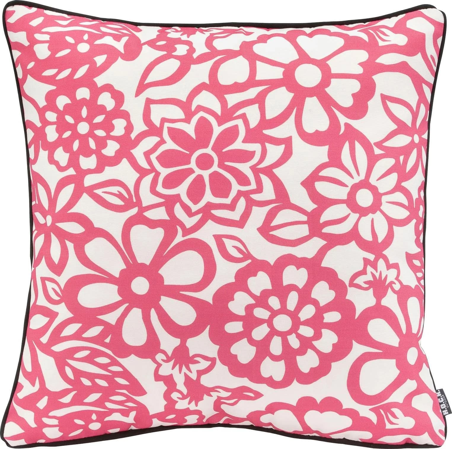 H.O.C.K. Dekokissen Paloma Pink Blumenmuster Polyacryl