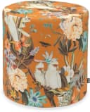 Hocker im britischen, botanischen Stil in camel und terra Bild 2