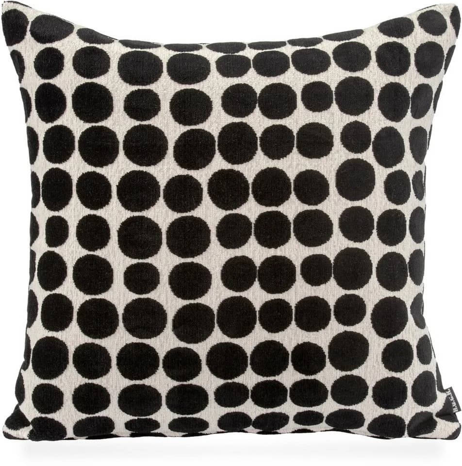 H.O.C.K. Dekokissen Magic Dots Wendekissen 45x45cm Schwarz Beige - Bild 2