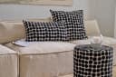 H.O.C.K. Dekokissen Magic Dots Wendekissen 45x45cm Schwarz Beige Bild 3