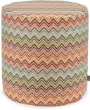 H.O.C.K. Maribel Outdoor Hocker Pouf Rund Mit Keder Ø45x45cm Multi Bild 2