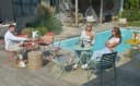H.O.C.K. Maribel Outdoor Hocker Pouf Rund Mit Keder Ø45x45cm Multi Bild 3