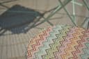 H.O.C.K. Maribel Outdoor Hocker Pouf Rund Mit Keder Ø45x45cm Multi Bild 4