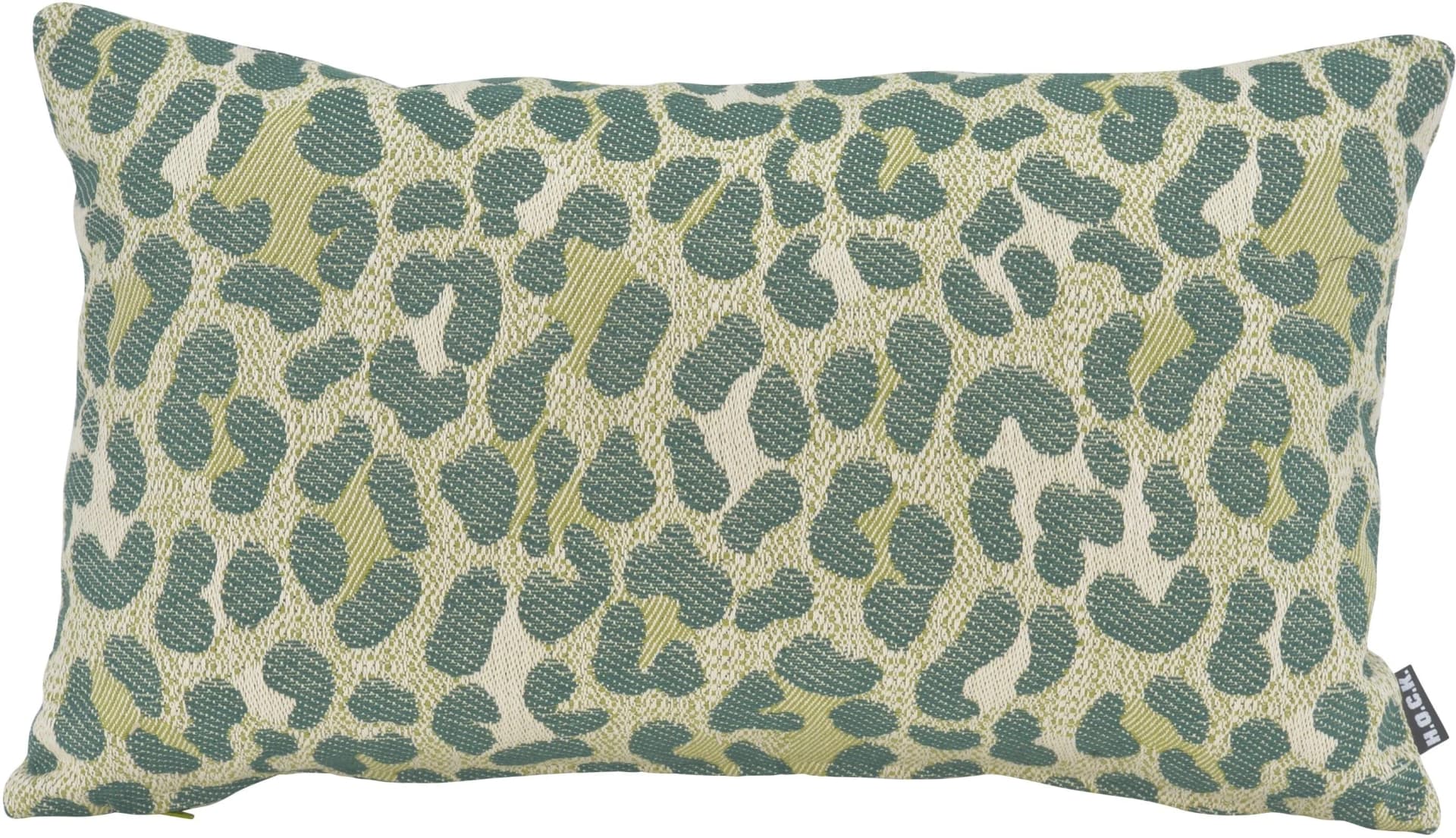 Dekokissen H.O.C.K. Alia Grün/Beige Leo-Muster 50x50cm - Bild 5