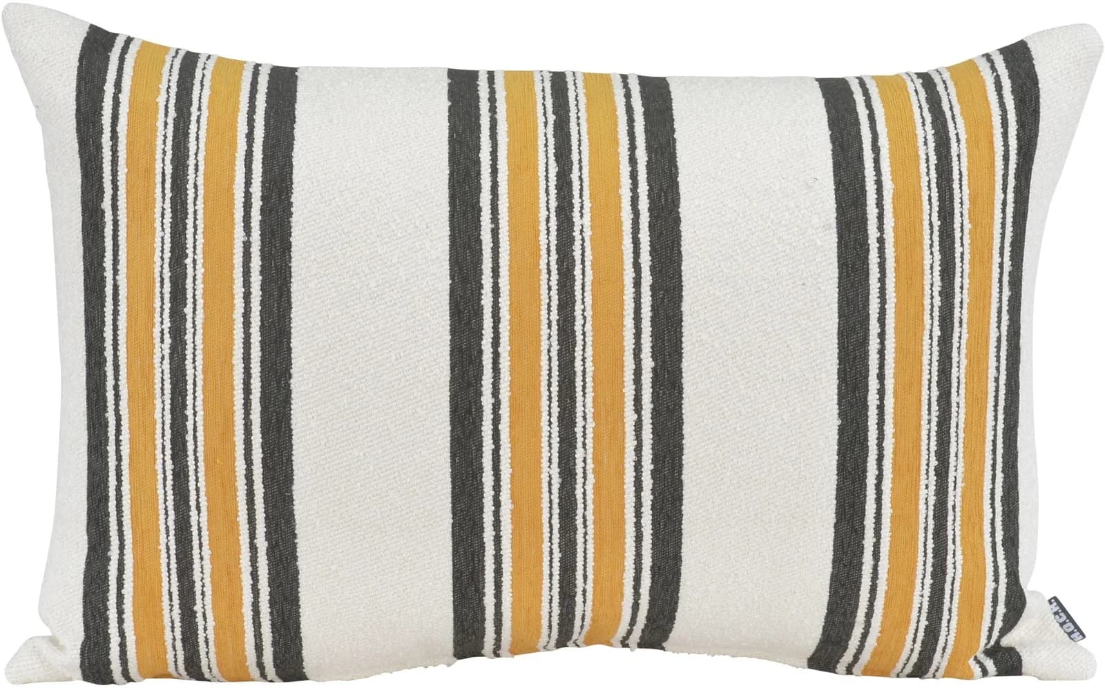 H.O.C.K. Dekokissen Sera Duo Beige/Gelb/Schwarz Streifen 60x40cm
