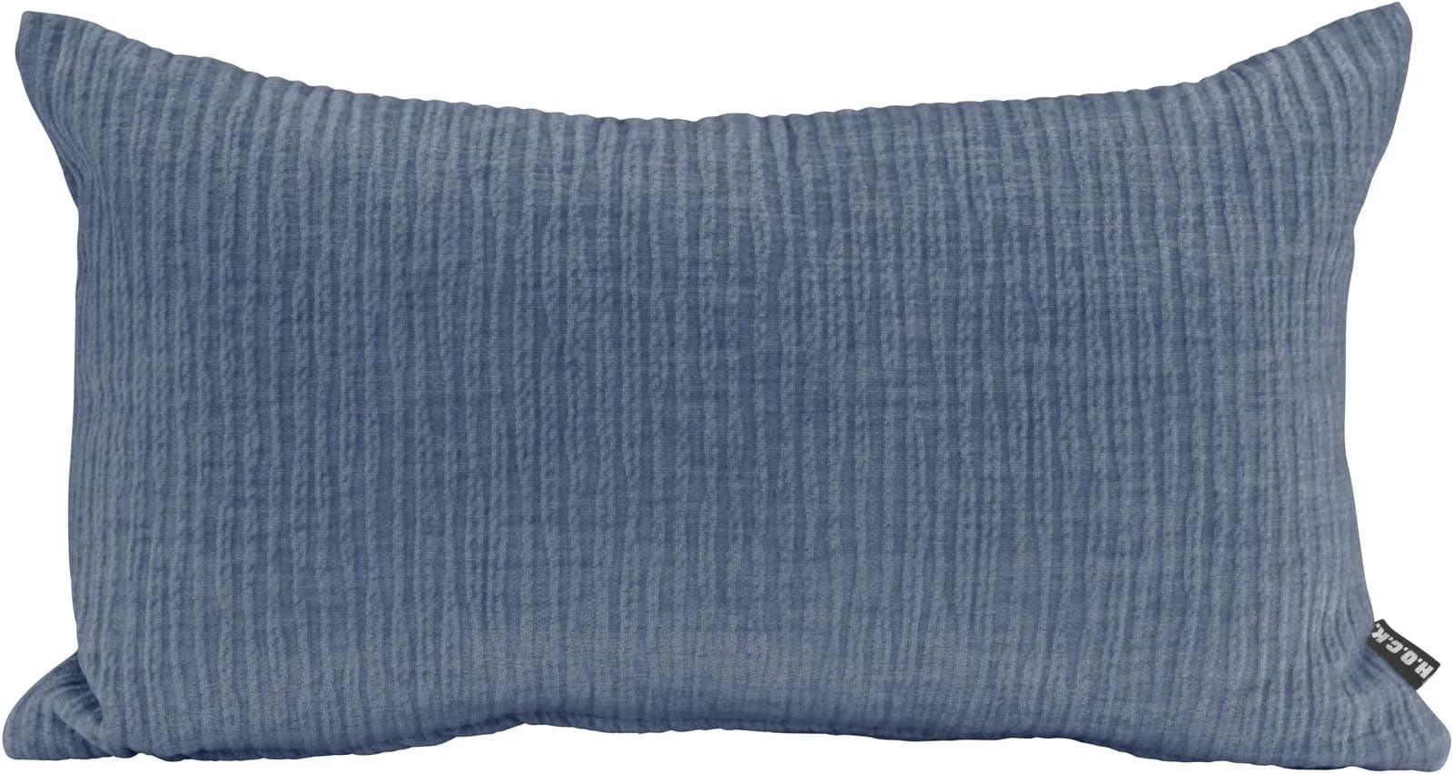 Dekokissen H.O.C.K. Jonny Jeansblau 50x30x10cm Polyester