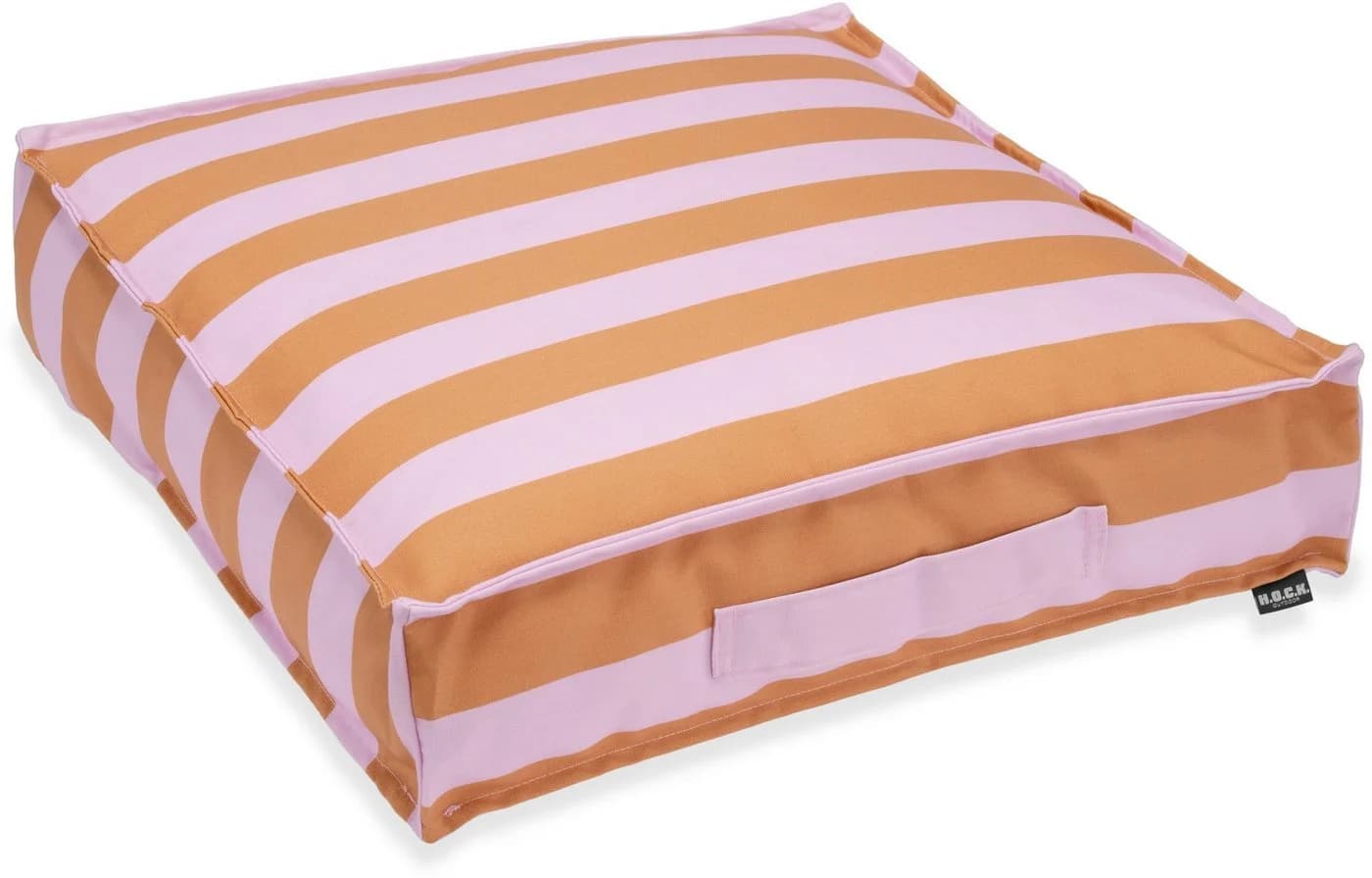 Sitzkissen H.O.C.K. cognac flieder gestreift 50x50 cm - Bild 2