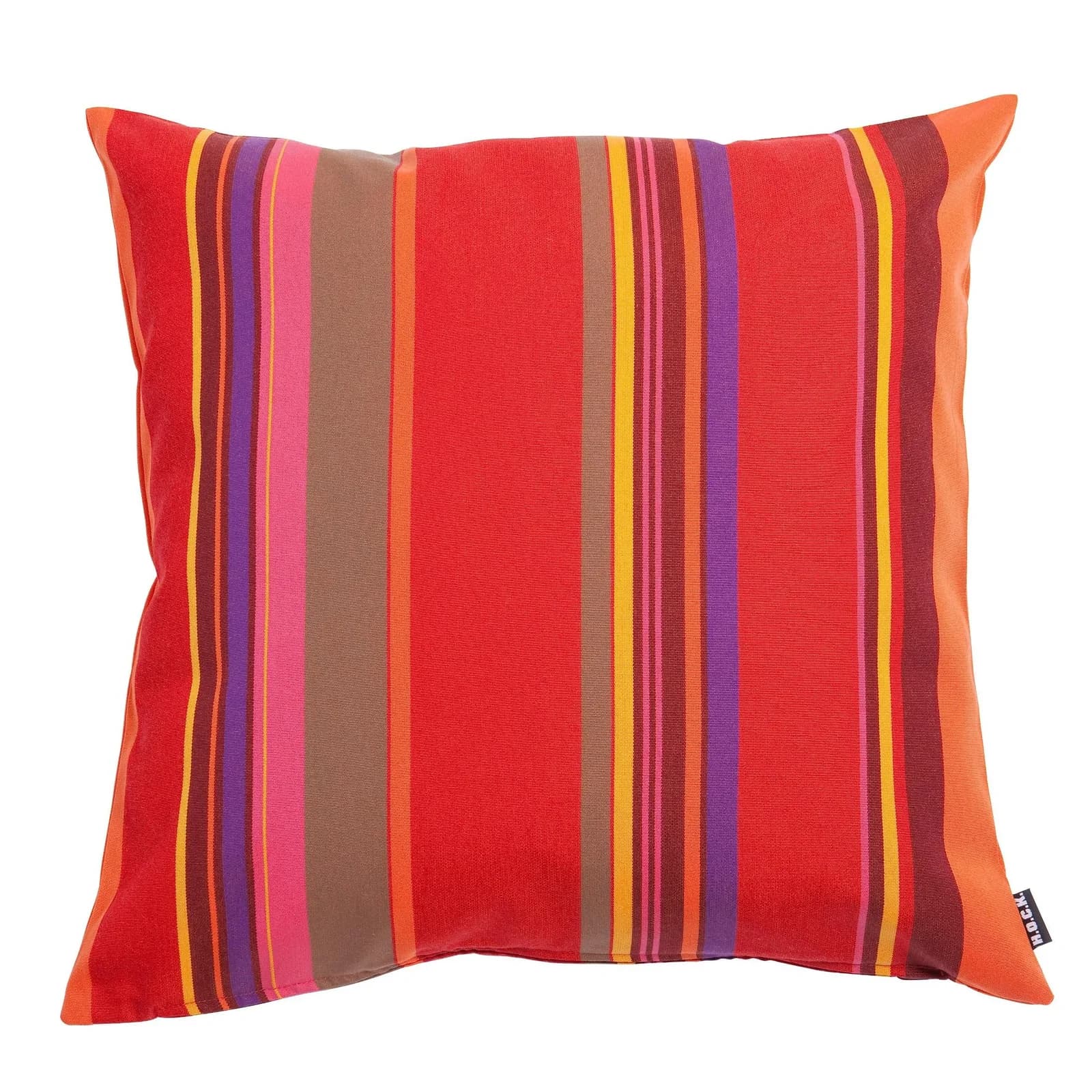 H.O.C.K. Stuhlkissen Yucatan Rot Gestreift 50x50 cm