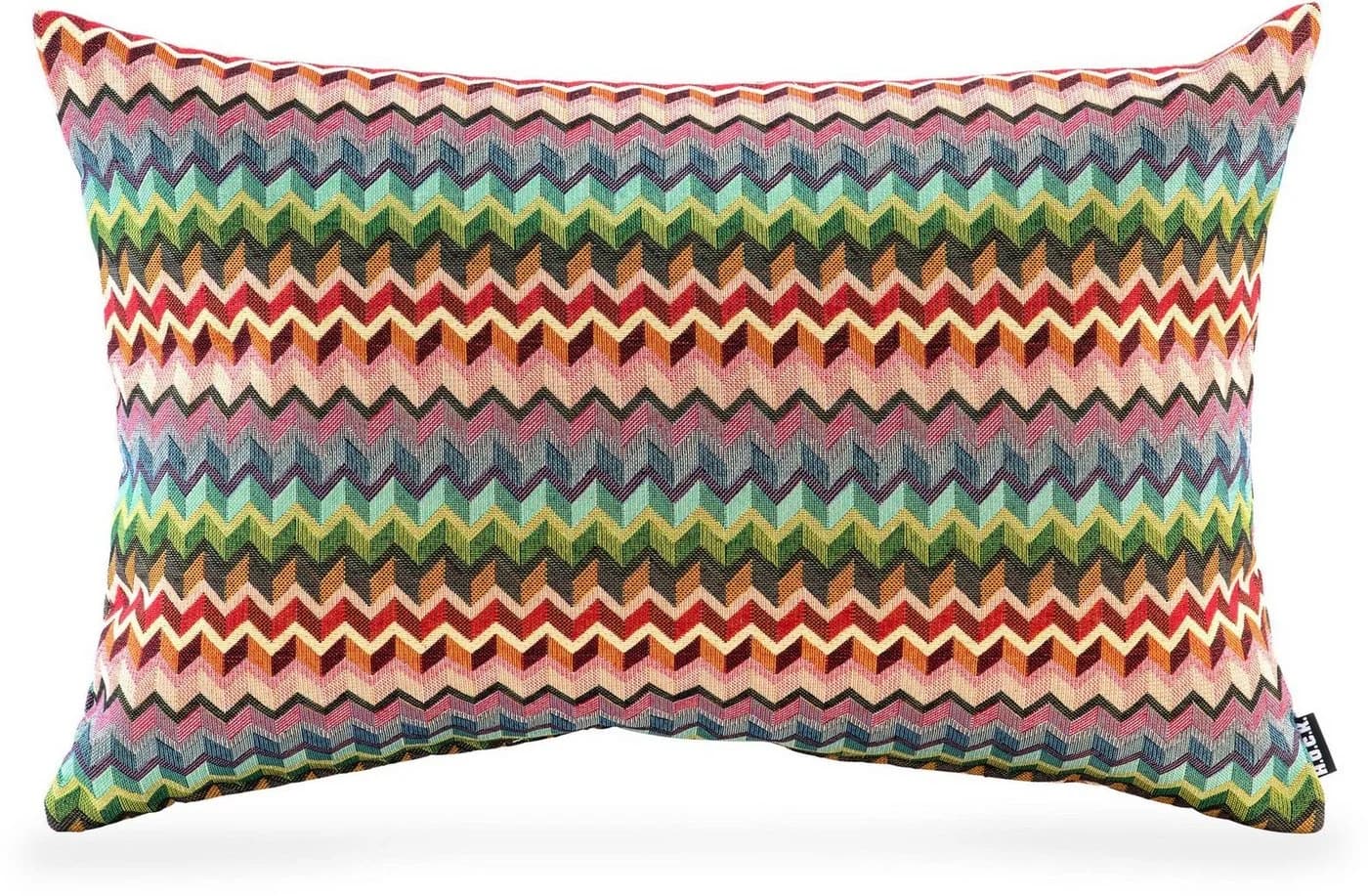 H.O.C.K. Dekokissen Sila Bunt Boho-Style Zick-Zack-Muster - Bild 2