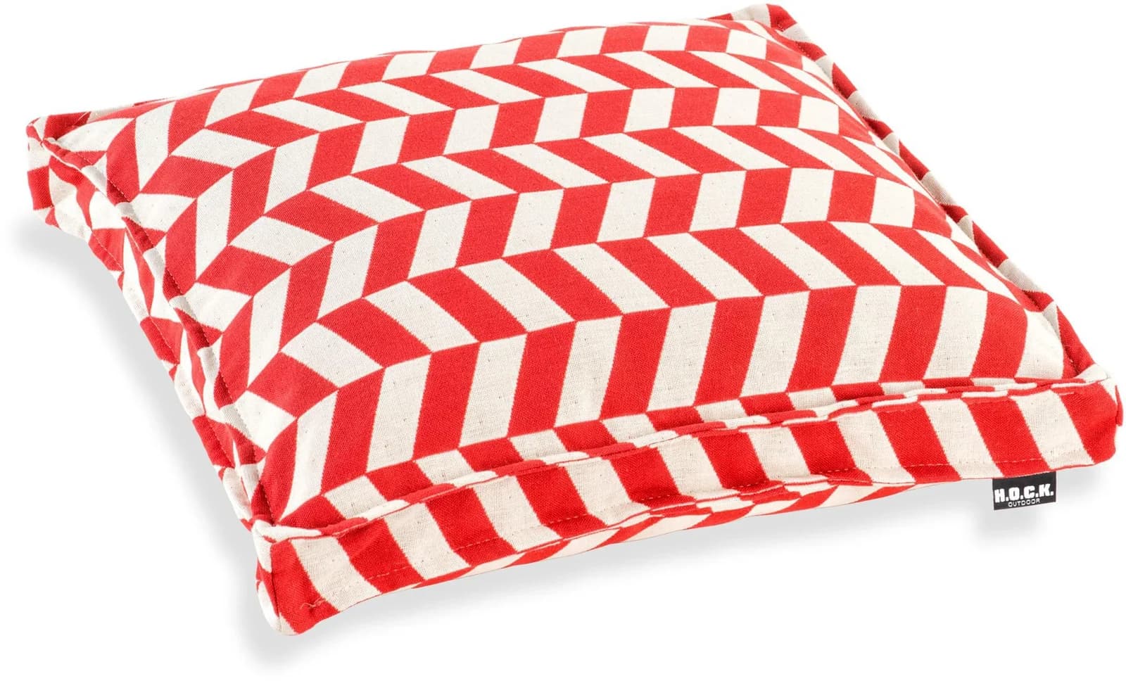 H.O.C.K. Sitzkissen Gumer No 5 Rot Gemustert Outdoor