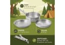 Norskin Camping Kochgeschirr Set 4-tlg. Topf Pfanne Teller Ultra Leicht Bild 1