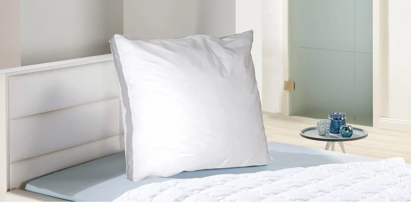 KBT Bettwaren 3-Kammer-Kopfkissen Wellness Hybrid Polyester & Federn Baumwolle