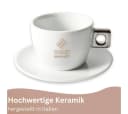 Caffè Moak Cappuccino-Tassen 6er Set Weiß Keramik Bild 4
