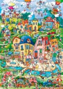 HEYE Puzzle Good Morning! / Happytown 1000 Teile Made in Germany Bild 1